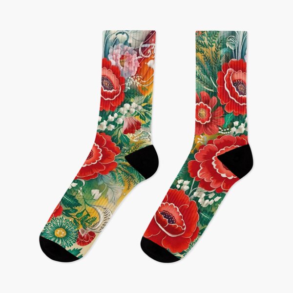 Item preview, Norwegian Telemark Rosemaling red and gold designed and sold by Madebysomeny.