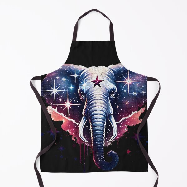 Item preview, Elephant - shinny galaxy stars designed and sold by AwesomeBeyondLimits.