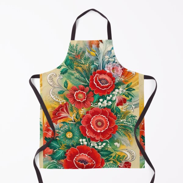 Item preview, Norwegian Telemark Rosemaling red and gold designed and sold by Madebysomeny.