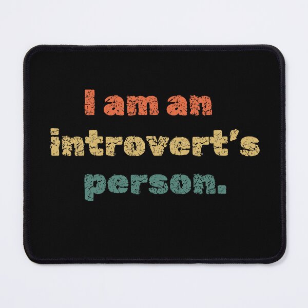 Item preview, I am an Introvert's person. Destressed Font Retro Sunset color designed and sold by InsanelyD.