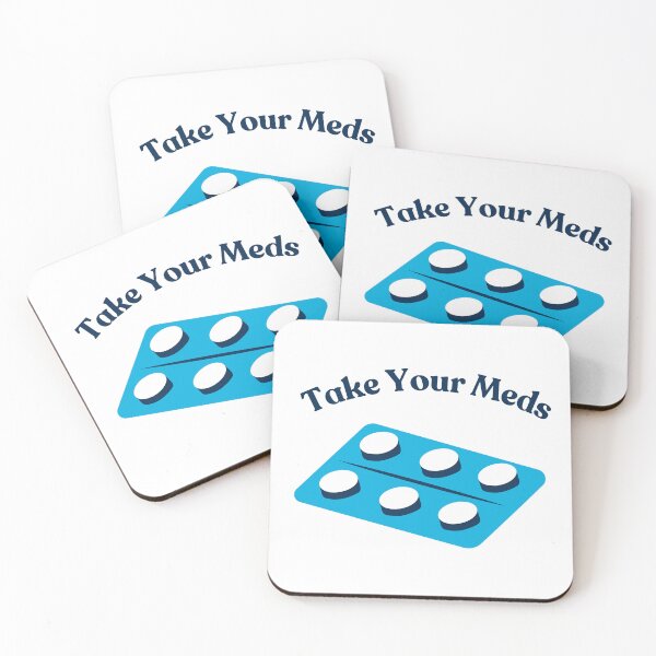 Item preview, Take Your Meds, Blue designed and sold by TalitaArte.