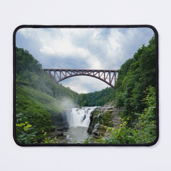 Item preview, The Genesee Arch Bridge Over Letchworth State Park's Waterfalls designed and sold by Selishots.