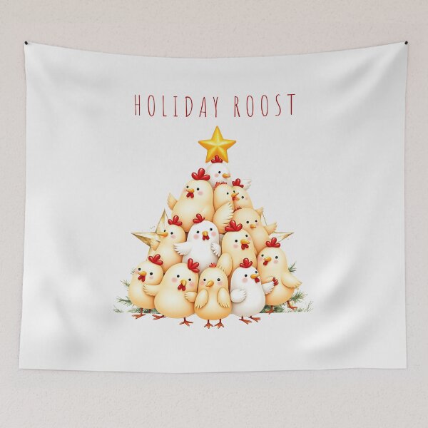 Item preview, Funny Chicken Christmas Tree Farm Animal Holiday Design designed and sold by Furr-n-Purr.