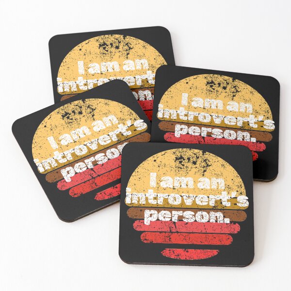 Item preview, I am an Introvert's person. Destressed Font Retro Sunset designed and sold by InsanelyD.
