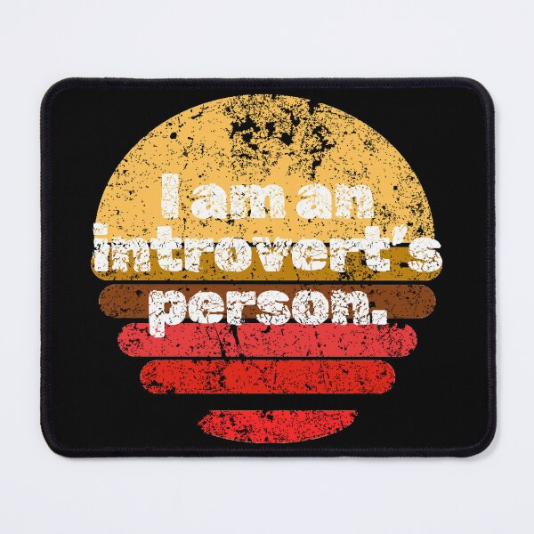 Item preview, I am an Introvert's person. Destressed Font Retro Sunset designed and sold by InsanelyD.