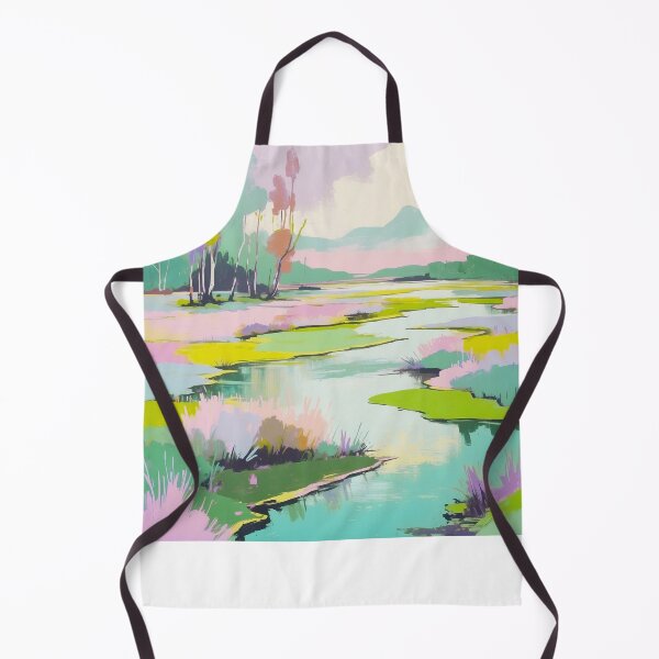 Item preview, Dreamy Pastel Marsh Landscape designed and sold by JulieChi.