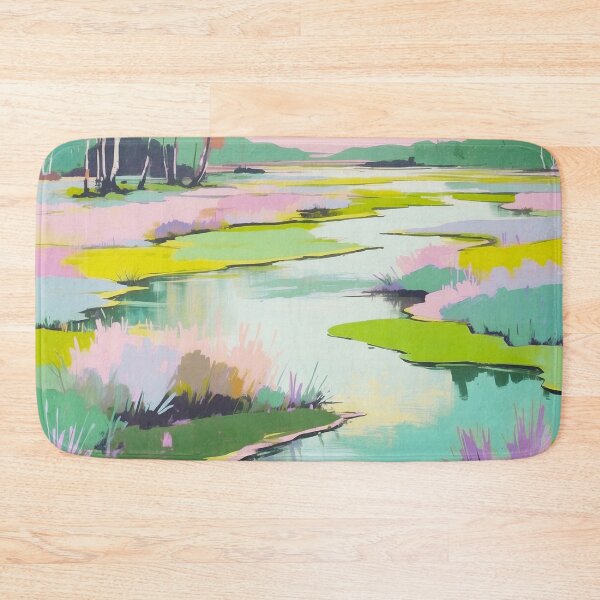 Item preview, Dreamy Pastel Marsh Landscape designed and sold by JulieChi.
