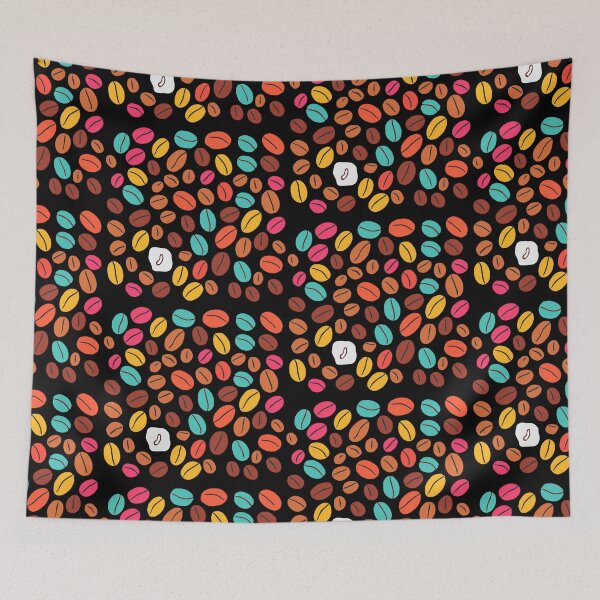 Item preview, Sweet Kawaii Vibrant Colorful Coffee Bean designed and sold by stxaris.