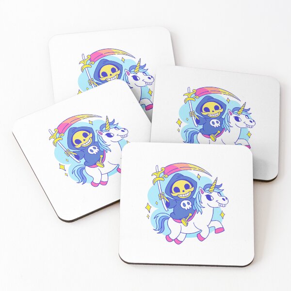 Item preview, Grim Reaper on Unicorn: Dark Fantasy Meets Whimsy ArtGrim Reaper on Unicorn: Dark Fantasy Meets Whimsy Art designed and sold by Timegraf.