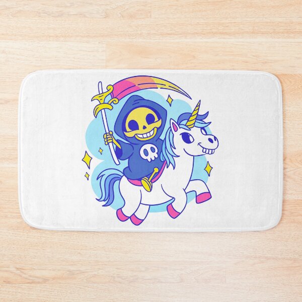 Item preview, Grim Reaper on Unicorn: Dark Fantasy Meets Whimsy ArtGrim Reaper on Unicorn: Dark Fantasy Meets Whimsy Art designed and sold by Timegraf.