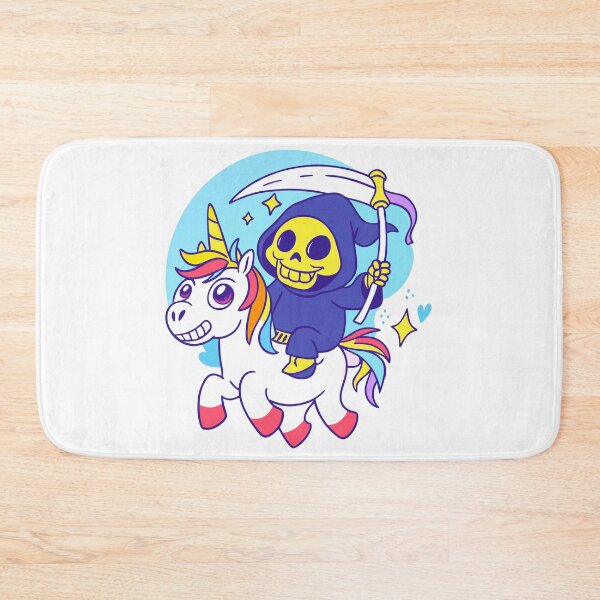 Item preview, Grim Reaper on Unicorn: Dark Fantasy Meets Whimsy ArtGrim Reaper on Unicorn: Dark Fantasy Meets Whimsy Art designed and sold by Timegraf.