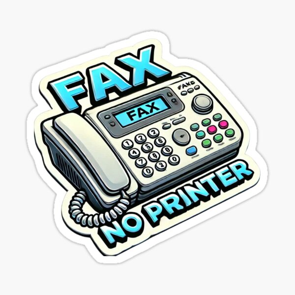 Item preview, Fax no Printer designed and sold by thetinycraftist.