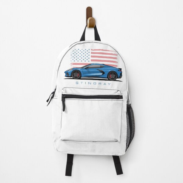 Item preview, Chevy Blue Corvette C8 American Flag Illustration designed and sold by blackdogshop.