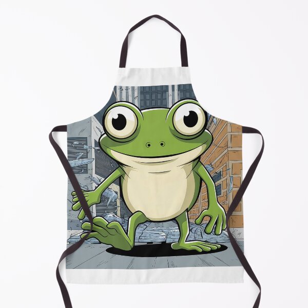 Item preview, Huge frog destroying a city designed and sold by JennyFinns.
