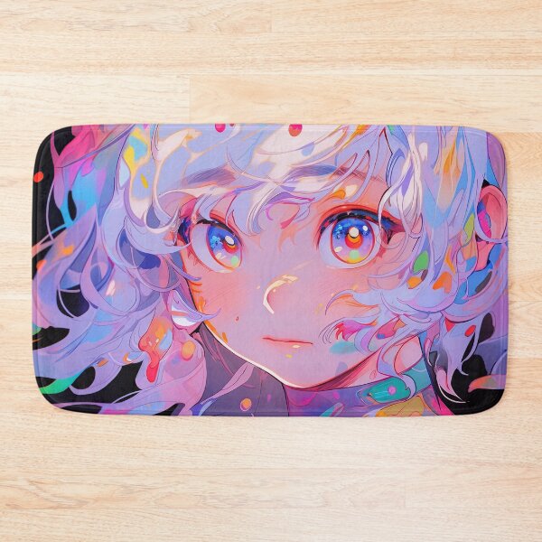 Item preview, Surreal Neon Paint Anime Girl designed and sold by bubblegoth.