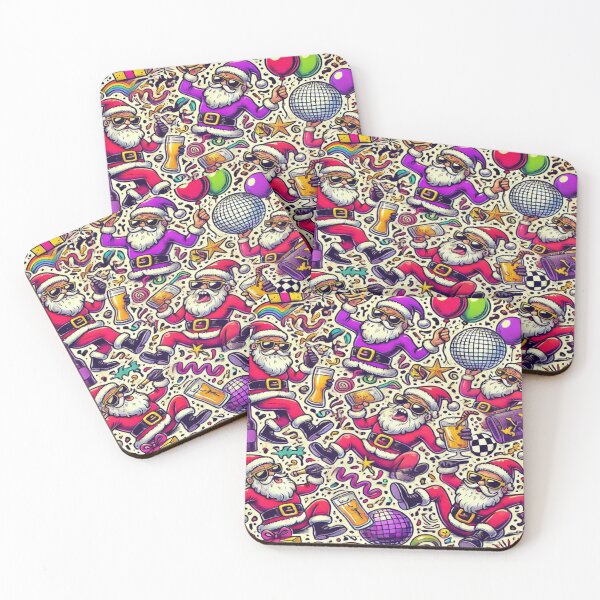 Item preview, Cartoon Chaos Santa Party designed and sold by Imaginarium of Chaos falcon88 .