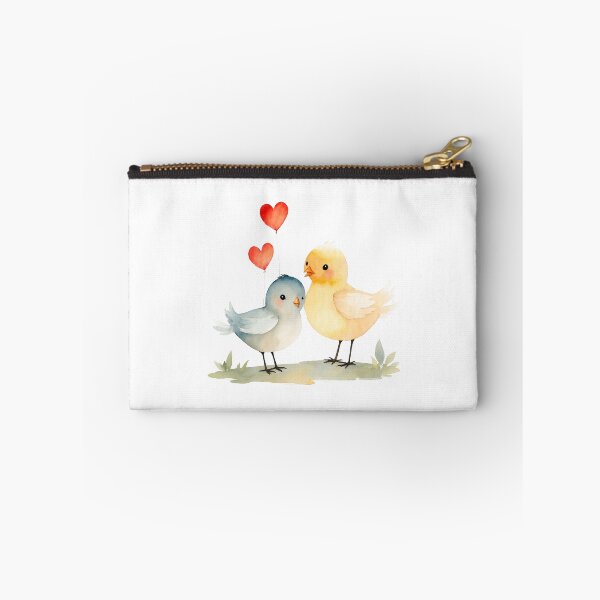 Item preview, Watercolor lovebirds and hearts, watercolor birds, valentine day, love, adorable lovebirds designed and sold by Victoria Riabov.