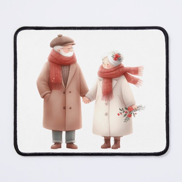 Item preview, A0592 Golden Years of Love – Elegant Collectible Figurine, Perfect Gift for Couples, Timeless Symbol of Love and Togetherness designed and sold by angieart68.