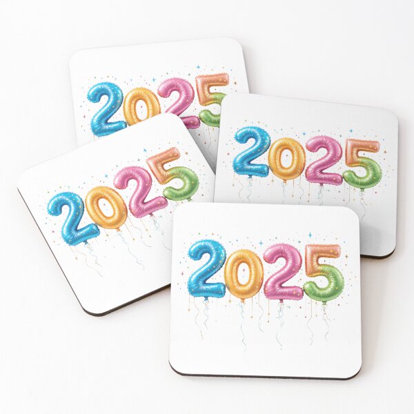 Item preview, Colorful 2025 Celebration Balloons designed and sold by vartisvit.