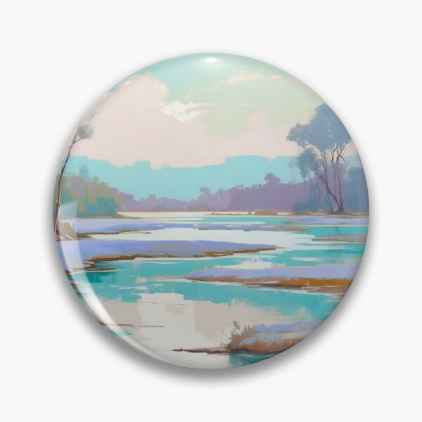 Item preview, Peaceful Blue Low Country Landscape designed and sold by JulieChi.