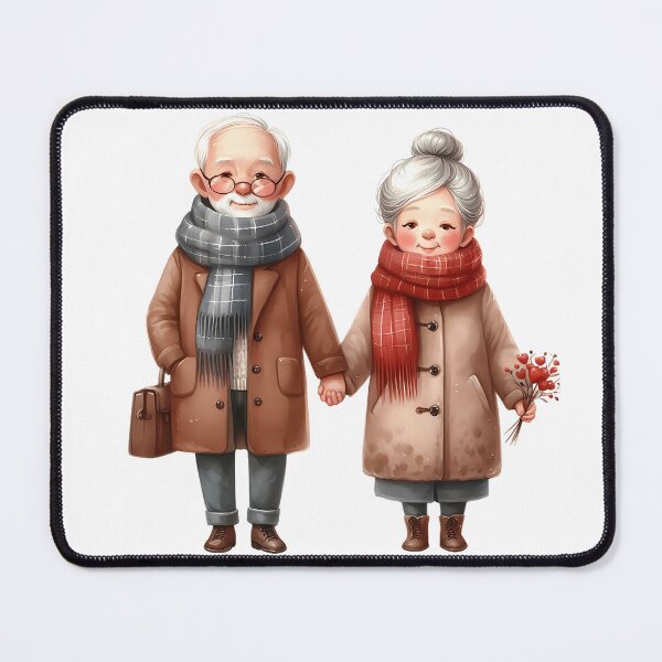 Item preview, A0592 Golden Years of Love – Elegant Collectible Figurine, Perfect Gift for Couples, Timeless Symbol of Love and Togetherness designed and sold by angieart68.