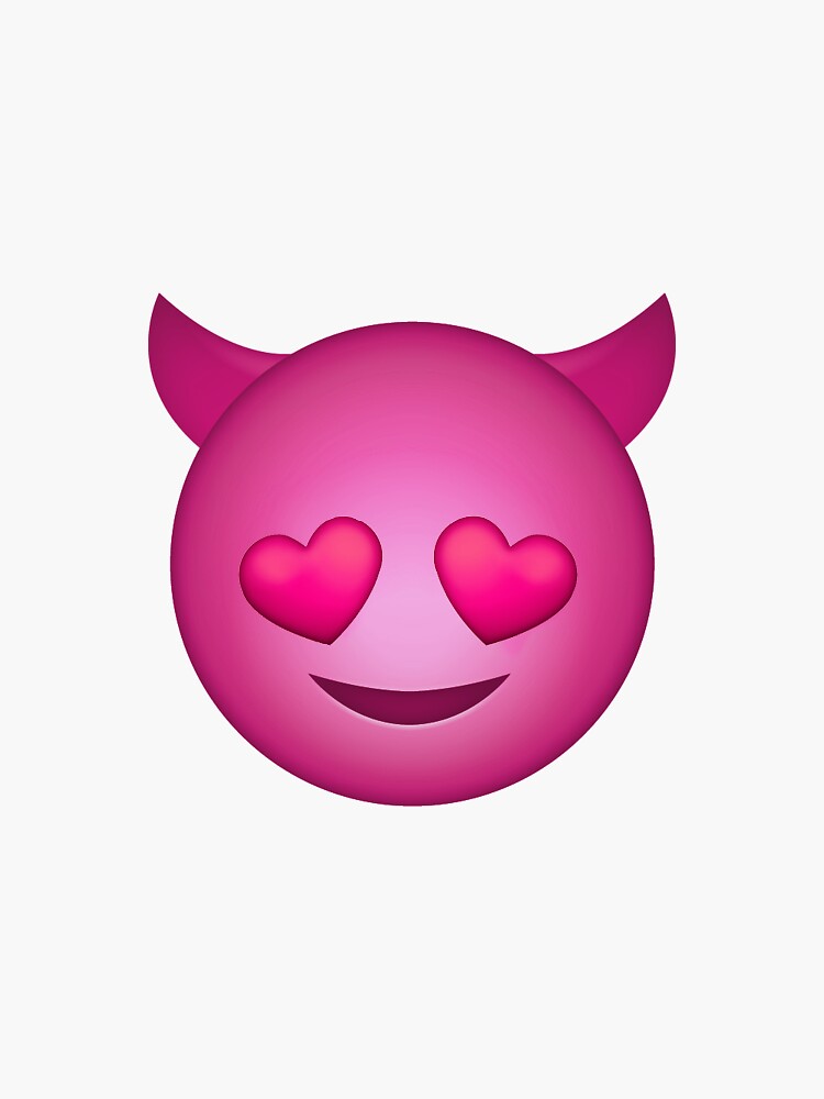 demon emoji pillow