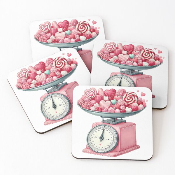 Item preview, A0593 Valentine's Candy Scale – Whimsical Candy Decor, Perfect Valentine’s Day Gift, Romantic Collectible for Sweethearts and Collectors designed and sold by angieart68.