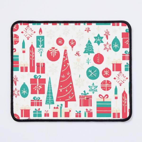 Item preview, Vibrant Christmas Theme in Colorful Prints and Shapes Tree Presents Baubles designed and sold by stxaris.