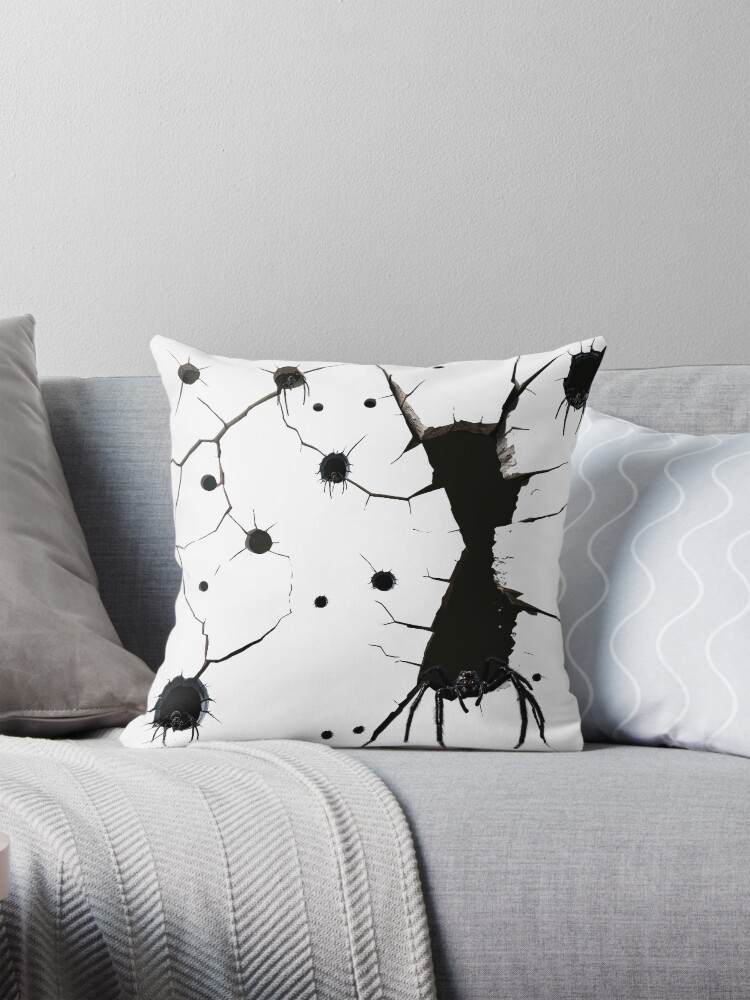Aperçu 1 sur 4. Coussin avec l'œuvre FISSION. créée et vendue par Vinidal.