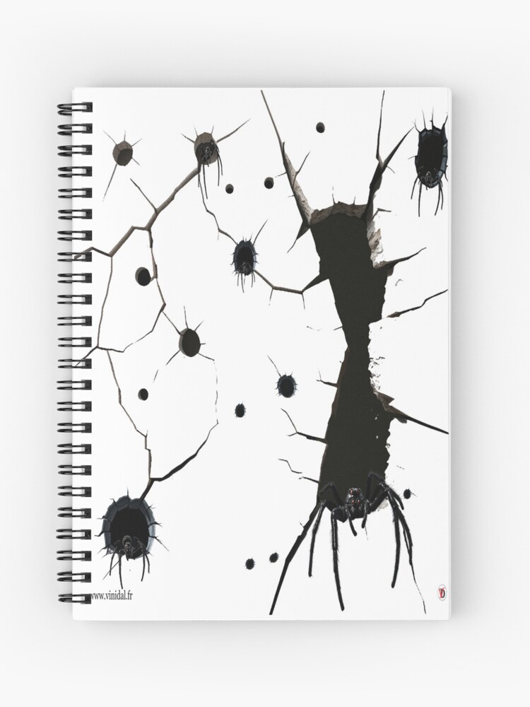 Aperçu 1 sur 3. Carnet avec l'œuvre FISSION. créée et vendue par Vinidal.