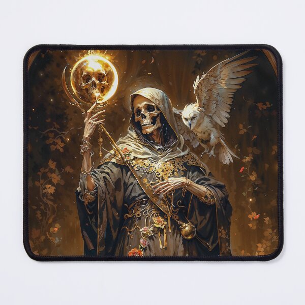 Item preview, Gold Santa Muerte designed and sold by AliceWhiteDF.