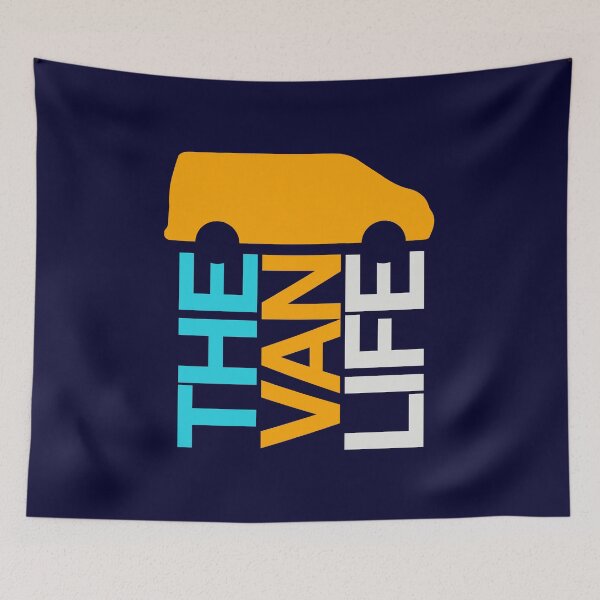 Item preview, the van life logo: blue orange off white designed and sold by robnoble.