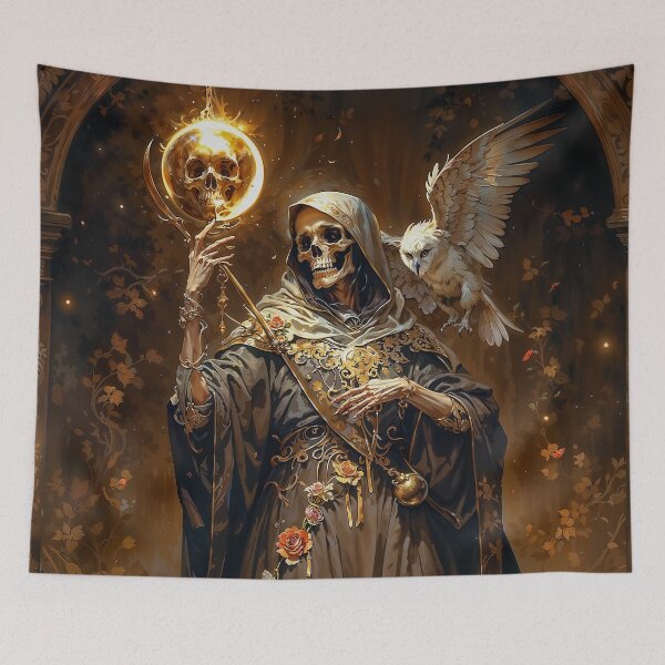Item preview, Gold Santa Muerte designed and sold by AliceWhiteDF.
