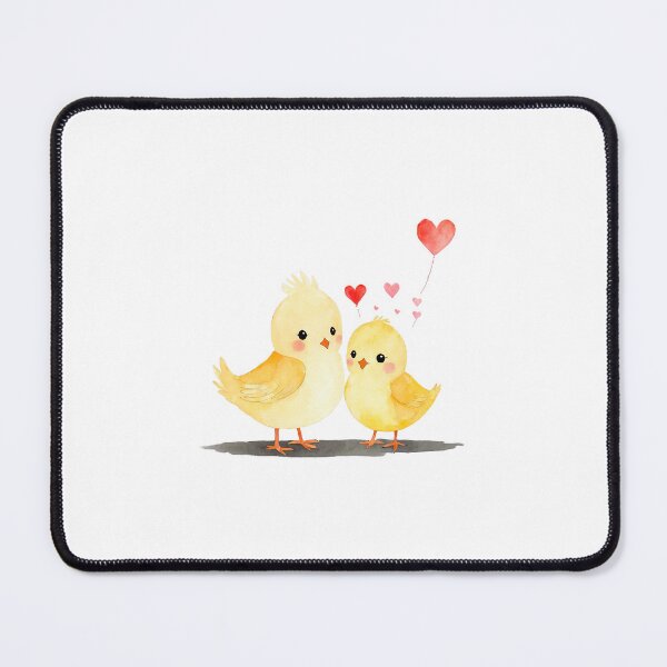 Item preview, Watercolor lovebirds and hearts, watercolor birds, valentine day, love, adorable lovebirds designed and sold by Victoria Riabov.
