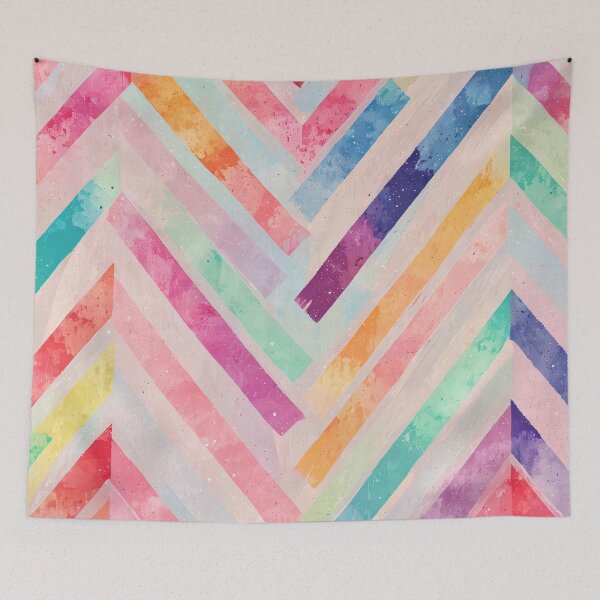 Item preview, Watercolour Geometric Pastel Triangle Pattern  designed and sold by CriaCreative.