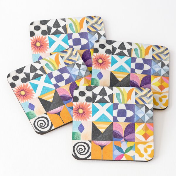 Item preview, Geometric patterns in Memphis style designed and sold by MindKunst.