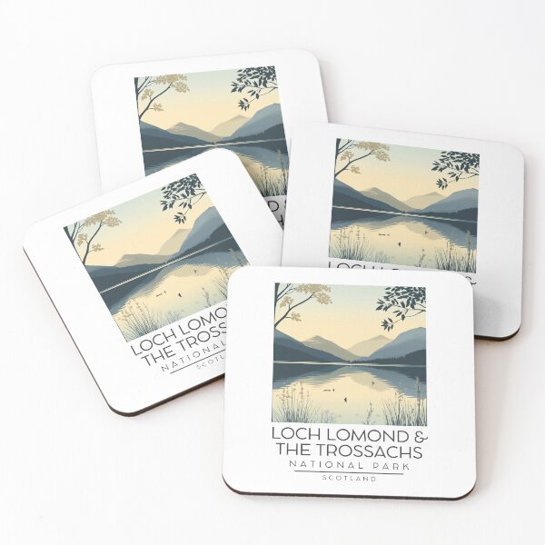 Item preview, A Vintage Illustration of Loch Lomond and The Trossachs National Park - Scotland designed and sold by GoodOldVintage.