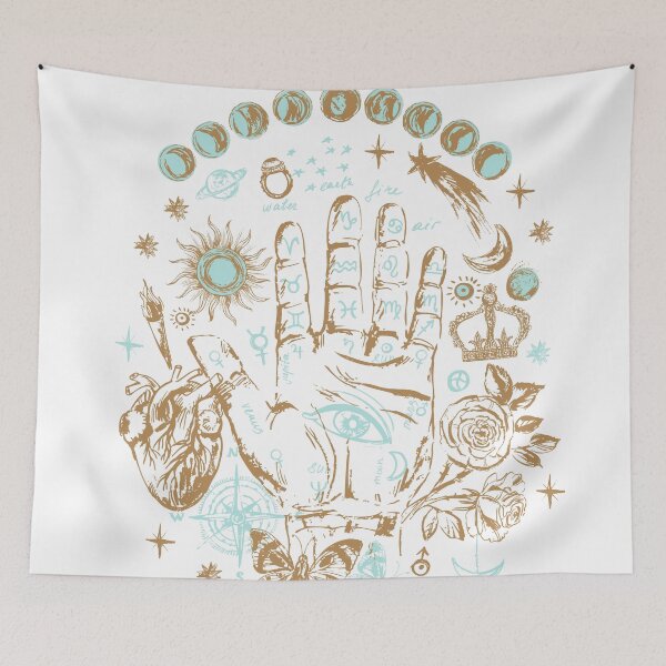 Item preview, Magic palm in gold and mint designed and sold by bokasin.