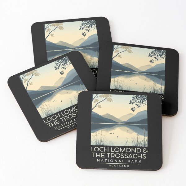 Item preview, A Vintage Illustration of Loch Lomond and The Trossachs National Park - Scotland designed and sold by GoodOldVintage.