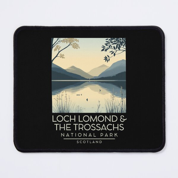 Item preview, A Vintage Illustration of Loch Lomond and The Trossachs National Park - Scotland designed and sold by GoodOldVintage.