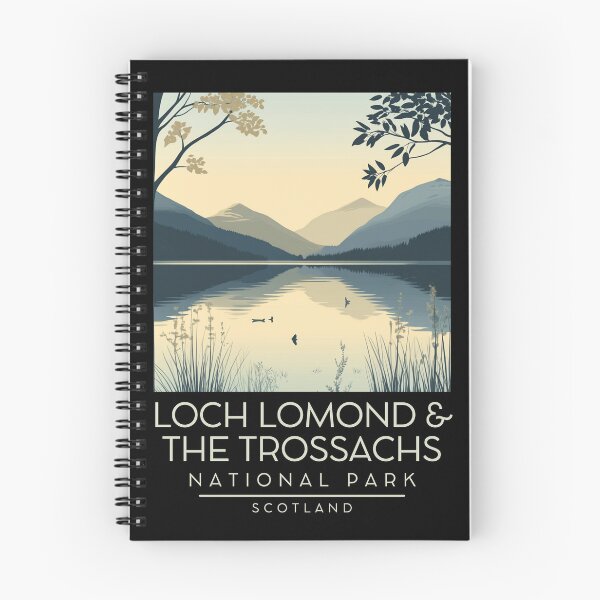 Artikelvorschau, Eine Vintage-Illustration des Loch Lomond und des Trossachs-Nationalparks - Schottland entworfen und verkauft von GoodOldVintage.