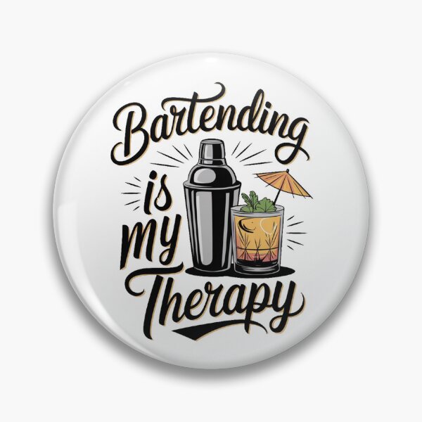 Artikelvorschau, Barkeeper ist meine Therapie entworfen und verkauft von PGAart.