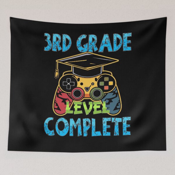 Item preview, 3RD Third Grade Level Complete Videogame controller Graduation Hat  designed and sold by Smix Pixels.