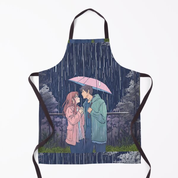 Item preview, Animae Kawaii Japanese Manga Romantic Couple in the Rain designed and sold by stxaris.