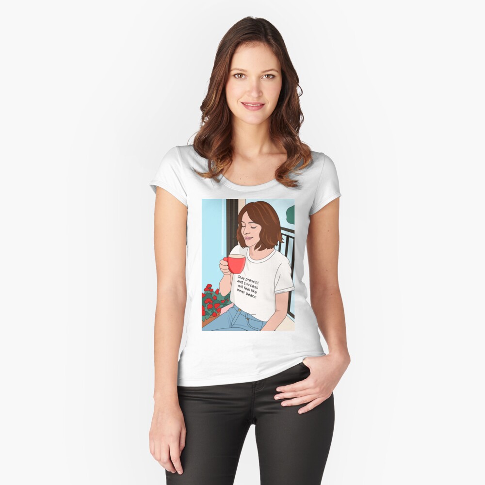 Item preview, Fitted Scoop T-Shirt designed and sold by elebea.
