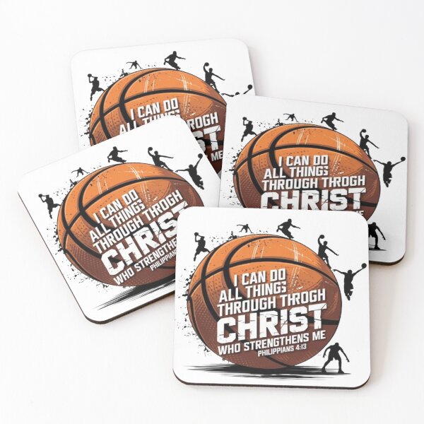 Item preview, Christian Basketball I Can Do All Things Religious Faith designed and sold by SztylishDesigns.