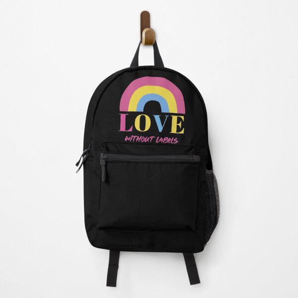 Item preview, Love Without Labels. LBTQ, Pride positive rainbow & slogan. designed and sold by Shoot-The-Moon.