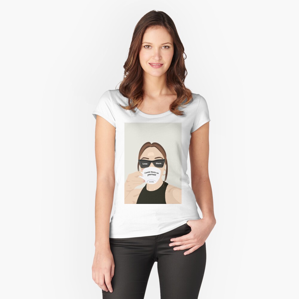 Item preview, Fitted Scoop T-Shirt designed and sold by elebea.