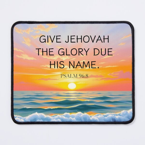 Item preview,  Give Jehovah the glory due his name. (2025 Year Text Sunset Painting)  designed and sold by svarupa.
