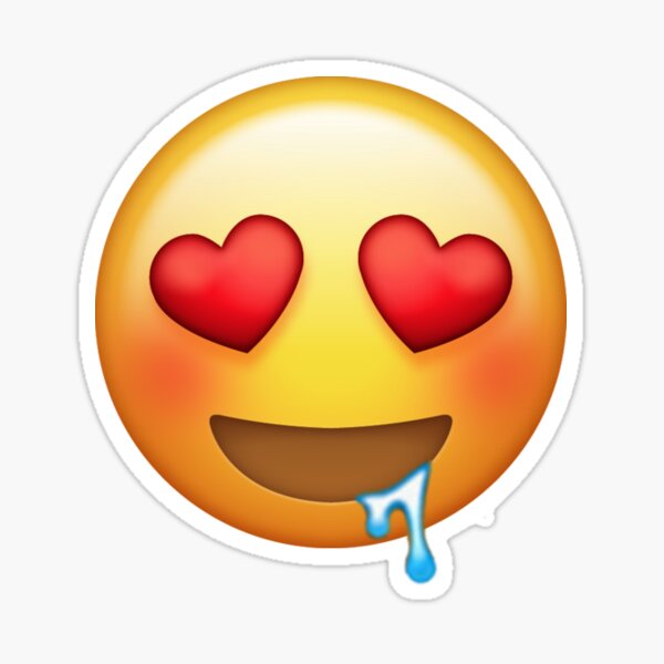 "drool emoji" Sticker for Sale by odinsxn Redbubble